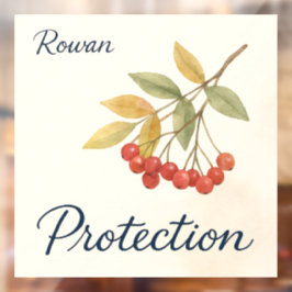 Rowan-Schutz Fensteraufkleber