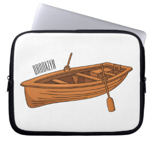 Rowboat-Cartoon-Abbildung Laptopschutzhülle