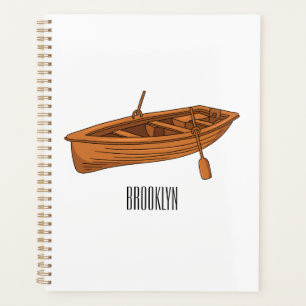 Rowboat-Cartoon-Abbildung Planer