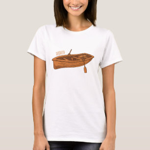 Rowboat-Cartoon-Abbildung T-Shirt