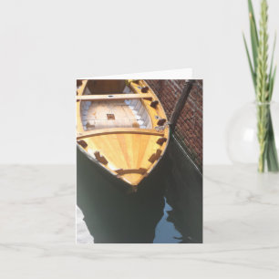 Rowboat in Venedig - notecard Karte