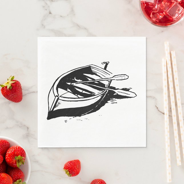 Rowboat Sketch Serviette (Von Creator hochgeladen)