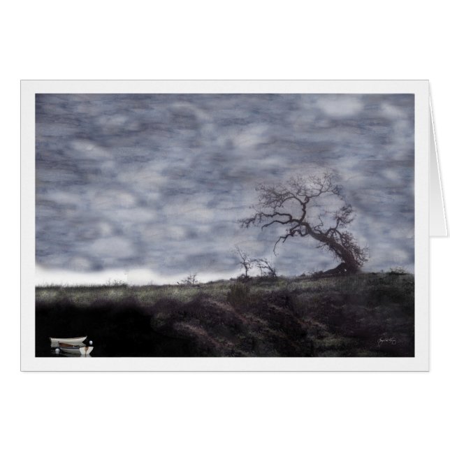 Rowboote und Eichen (Vorderseite (Horizontal))