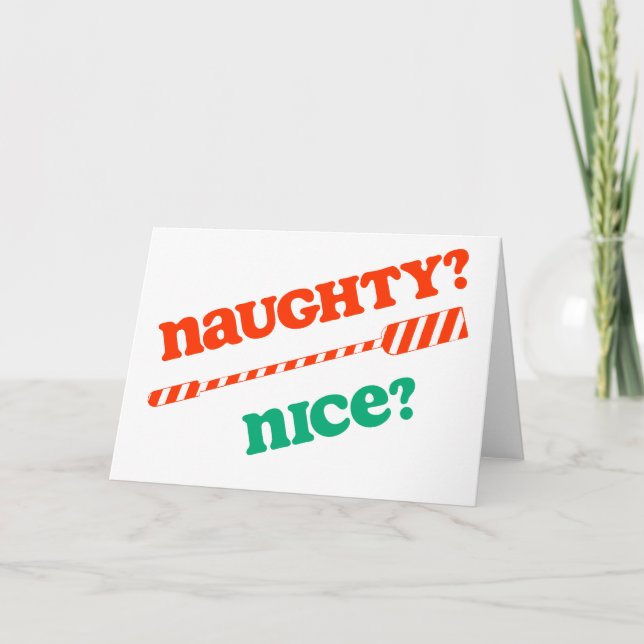 RowChick Weihnachten Naughty OAR schön? (Vorderseite)