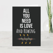 Rower Cards Ruderboot Crew Sport