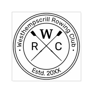 Rowers Crew Club Runde Name Permastempel