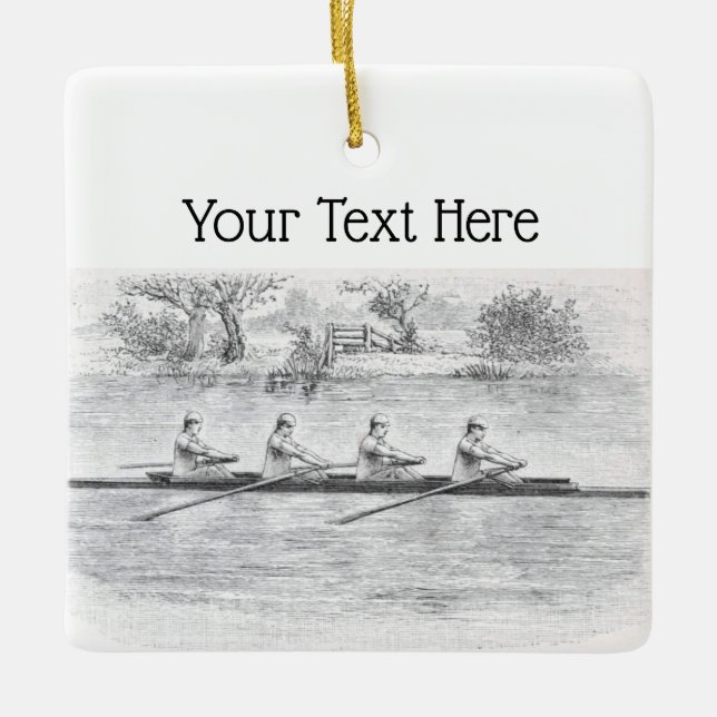 Rowers Crew Team Water Sports #2 Keramikornament (Vorderseite)