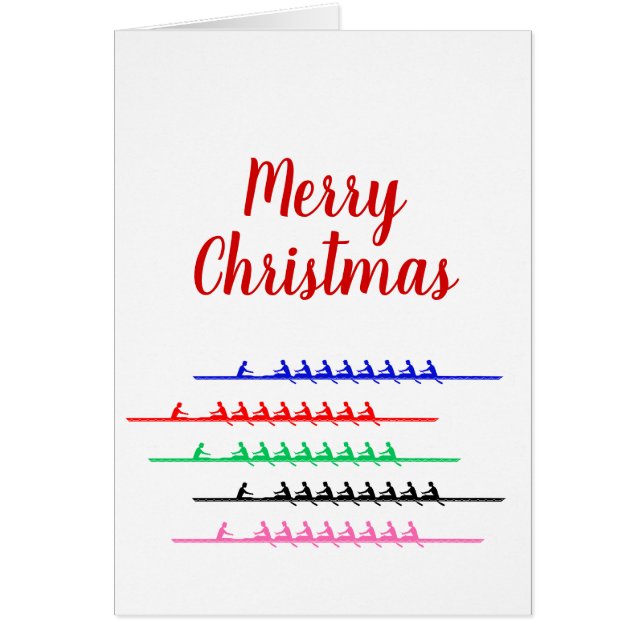 Rowers de course d'équipage - Jusqu'à cinq bateaux (Devant)