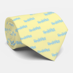 Rowers Sky Blue Crew Team Water Lt Yellow Krawatte