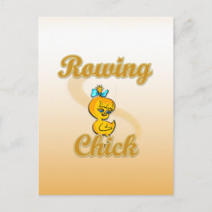 Rowing Chick Postkarte