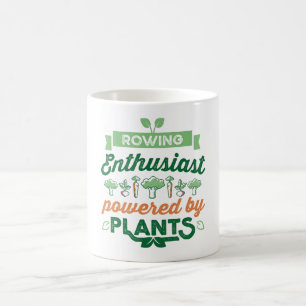 Rowing-Enthusiasten powered by Pflanze Vegane Gesc Kaffeetasse