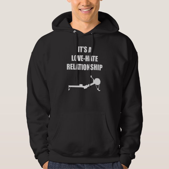 Rowing Erg Crew Lovehement Relationship Design Hoodie (Vorderseite)