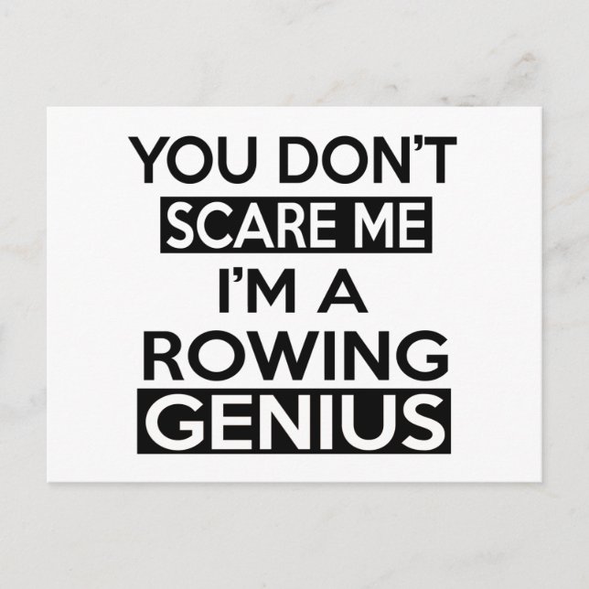ROWING GENIUS DESIGNS POSTKARTE (Vorderseite)