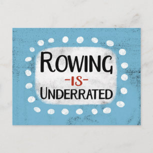 Rowing ist eine untergeordnete Postkarte
