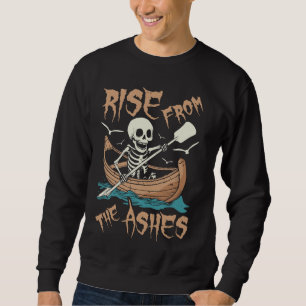 Rowing Skeleton Boat Row - Rower Sweatshirt
