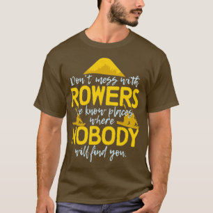 Rowing Sport Roarsman lustiges Sprichwort T-Shirt