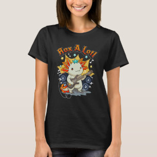 Rox a Lotl Axolotl Gitarre Axolotl Guitaris T-Shirt