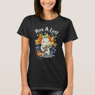 Rox a Lotl Axolotl Gitarre Axolotl Guitaris T-Shirt