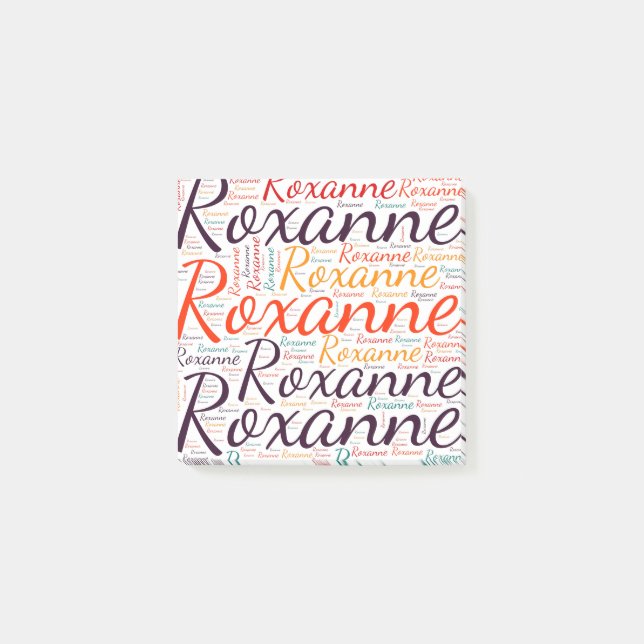 Roxanne Post-it Klebezettel (Vorderseite)