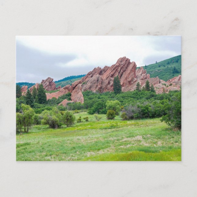 Roxborough Meadows Mountains and Spions Postkarte (Vorderseite)