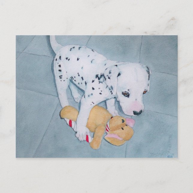 Roxie der Dalmatiner Pup Postkarte (Vorderseite)