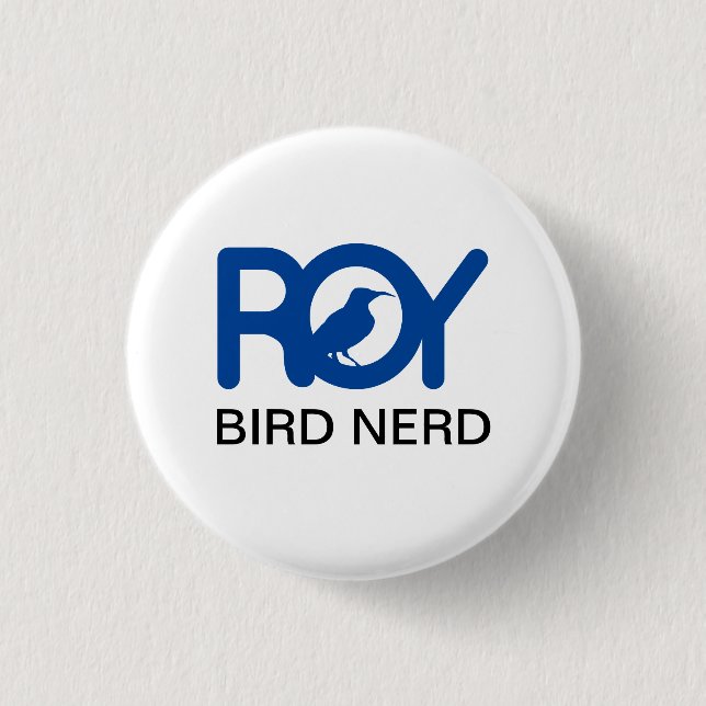 Roy Bird Nerd Button (Vorderseite)