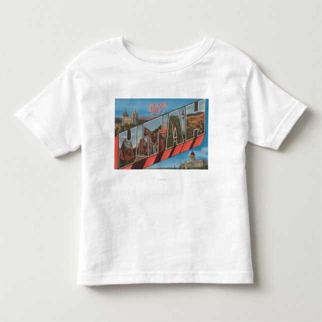 Roy, UtahLarge Buchstabe ScenesRoy, UT Kleinkind T-shirt (Vorderseite)
