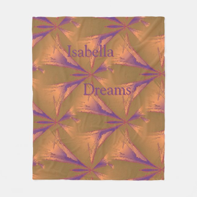 Royal Abstrakt Star Personalisiert Fleece Blanket (Vorderseite)