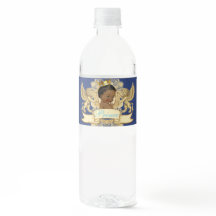 Royal African Prince Baby Water Bottle Labels