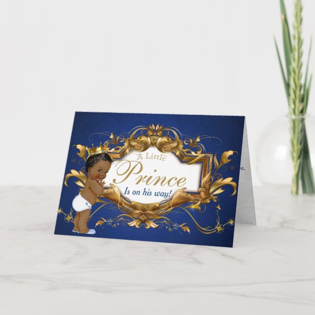 Royal African Prince Gratulation Card Karte (Vorderseite)