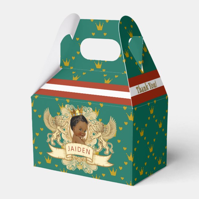 Royal African Prince Green|Red Danke Geschenkschachtel (Rückseite)
