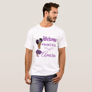 Royal African Princess Lila White Baby Dusche T-Shirt