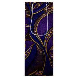 Royal Afro Wax Pattern Geschenktüte Für Weinflaschen