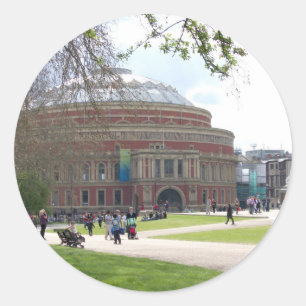 Royal Albert Hall, London. Runder Aufkleber