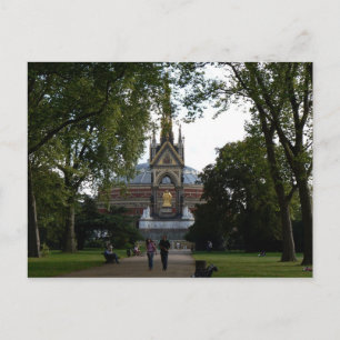 Royal Albert Hall und Prince Albert Memorial Postkarte