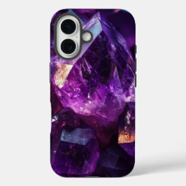 Royal Amethyst Stones Crystals Phone Case