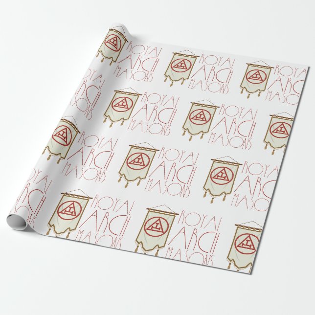 Royal Arch Freemason Banner Geschenkpapier (Ungerollt)