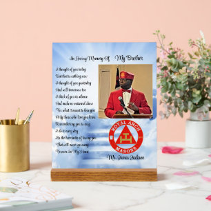 Royal Arch Mason Foto Memorial Acrylschild