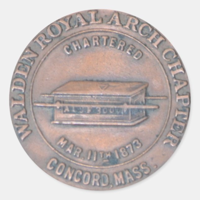 Royal Arch Masonic Penny Sticker (Vorderseite)