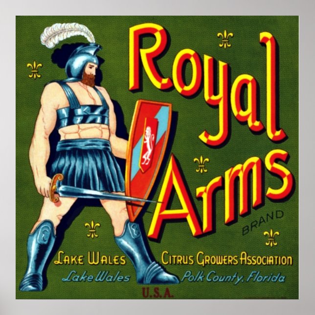 Royal Arms Citrus Poster (Vorne)