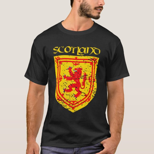 Royal Arms of Scotland Lion Rampant T-Shirt (Vorderseite)