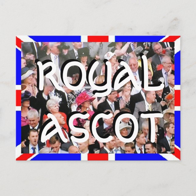 Royal Ascot Diamond Jubilee Postkarte (Vorderseite)