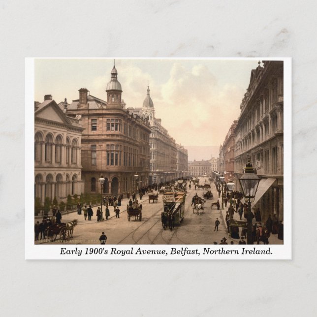 Royal Avenue, Belfast, Nordirland Postkarte (Vorderseite)