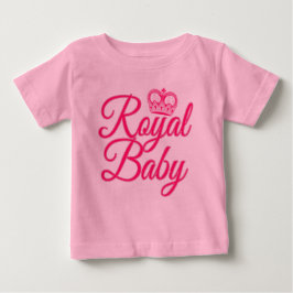 Royal Baby in Pink mit Crown Baby T-shirt