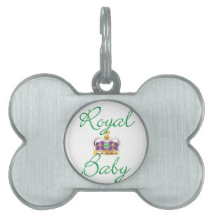 Royal Baby with Purple and Gold Crown Tiermarke