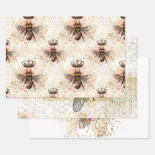 Royal Bee Decoupage/Wrap Sheet Set Geschenkpapier Set
