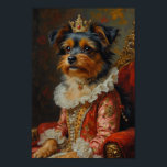 Royal Biewer Terrier Portrait Poster<br><div class="desc">A beautiful royal portrait featuring the elegant Biewer Terrier portrayed as a royal princess. Inspired by classical European oil paintings,  the design highlights the breed’s silky coat and charming personality with delicate royal attire and a jeweled tiara.</div>