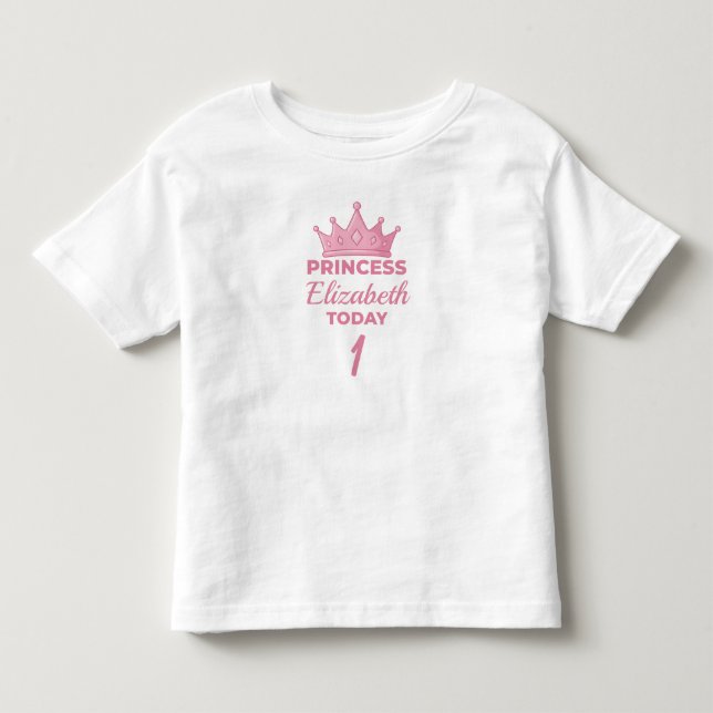 ROYAL BIRTHDAY - Individuelle Name Princess T-Shir Kleinkind T-shirt (Vorderseite)