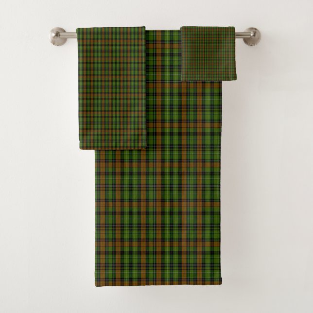 Royal Black Watch Tartan Kariert Classic Blue Badhandtuch Set (Insitu)