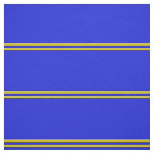 Royal blau, goldgestreiftes Design Stoff